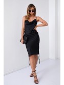 Rochie mulata cu volane, neagra FG643 - Magazin online - Boutique